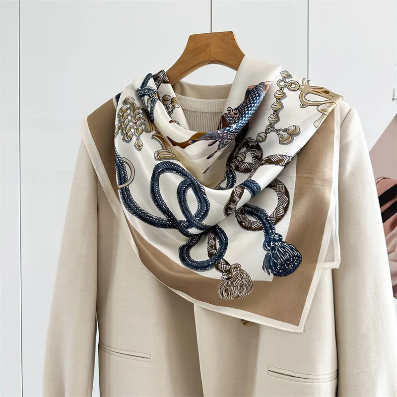 Vielseitiger Seidenschal für Damen aus Tussah-Seide-Yabubest - Home & More