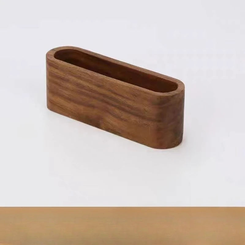 Visitenkartenbox aus Holz großer Desktop Organizer mit Displayfunktion