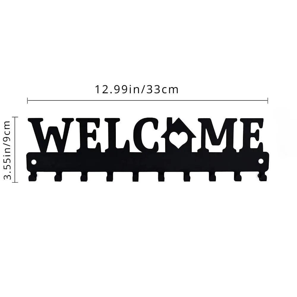 Stilvoller Schlüsselhalter Wandmontage Metall Selbstklebend Organizer