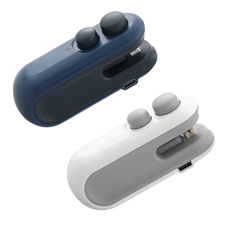 Mini 2-in-1 USB-C Beutelversiegeler - Schneider für frische Lebensmittel