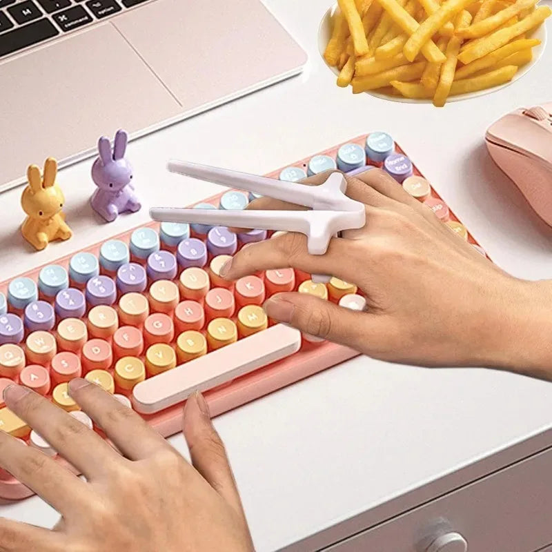 Finger Stäbchen Kunststoff Snack Halter für sauberes Essen 1 bis 4 Stück