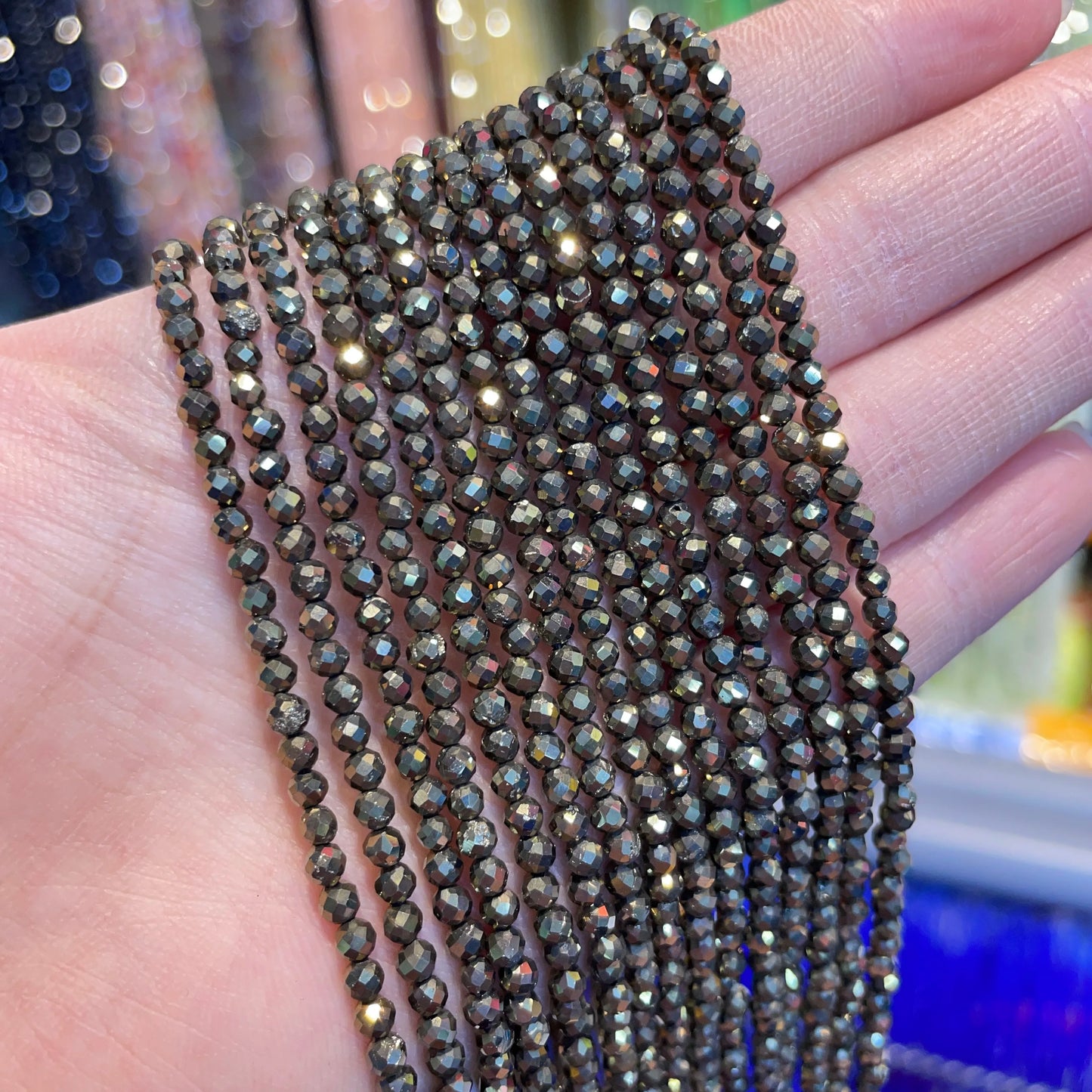 2 mm Naturstein Amethyst Tigerauge Lapislazuli Perlen für Schmuckherstellung-Yabubest - Home & More
