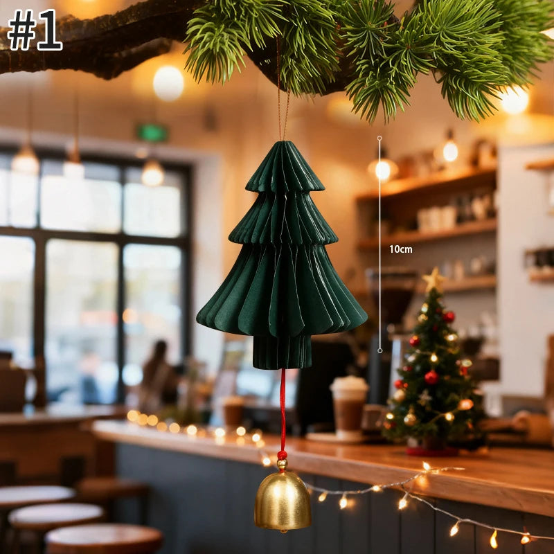 Gehäkelter Weihnachtsbaum Anhänger aus Textil für festliche Deko