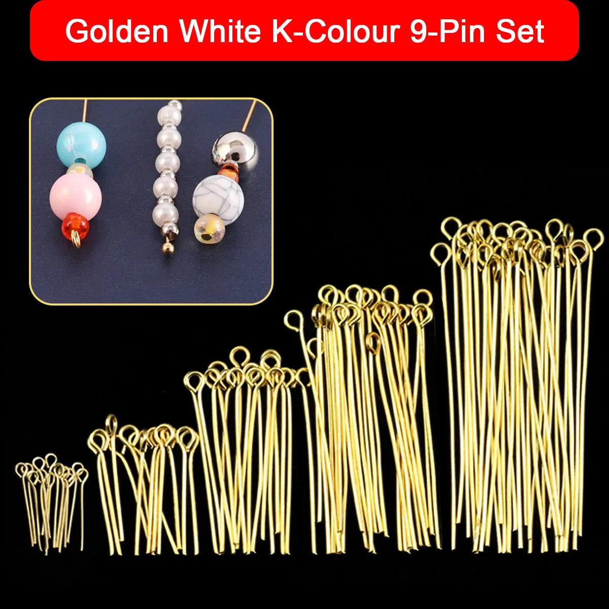 150 Stück flexible Metallverbindungsnadeln in 9 Formen und 5 Größen für Schmuckherstellung-Yabubest - Home & More