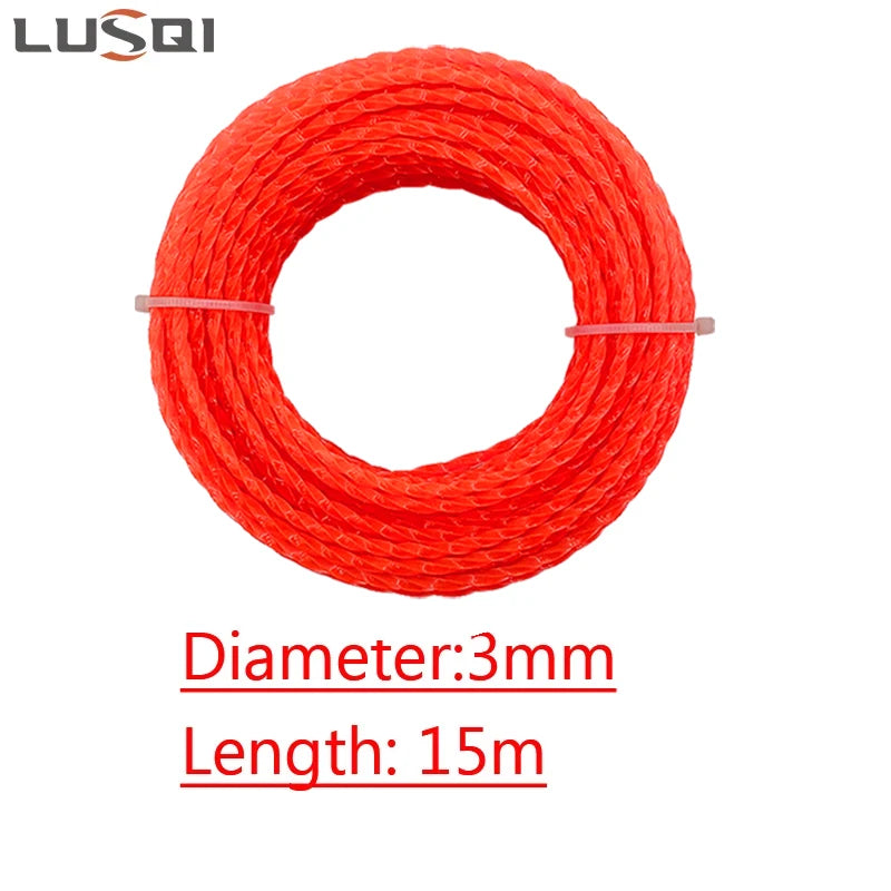 Starker Spiral-Nylon Rasentrimmerfaden für Freischneider - Rasenmäher Zubehör
