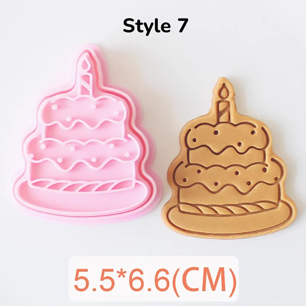 Happy Birthday Keksstempel aus PLA – Umweltfreundlicher Keksformer 2–7 cm