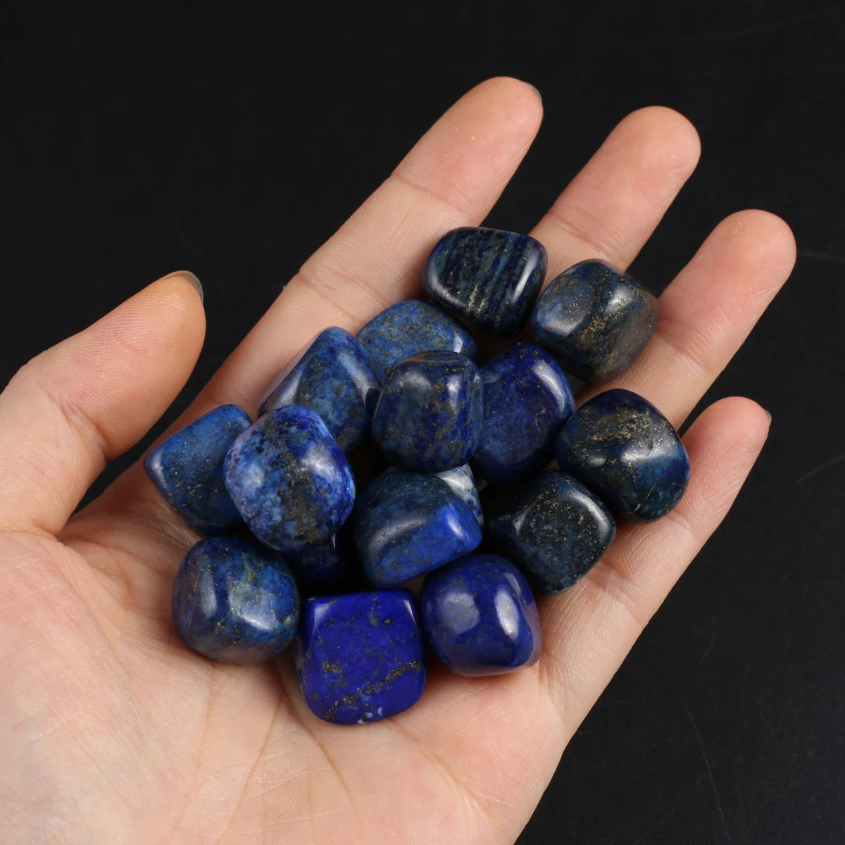 10er Set Polierte Natursteine für Heim und Aquarium