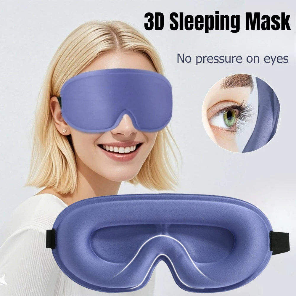 3D Schlafmaske mit Memory Foam für ungestörten Schlaf Reise