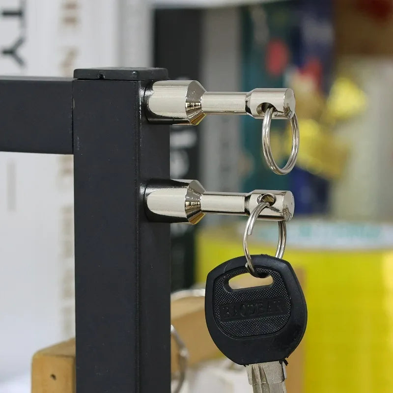 Magnetischer Taschen Schlüsselanhänger mit Eisenring für Büro und Reisen