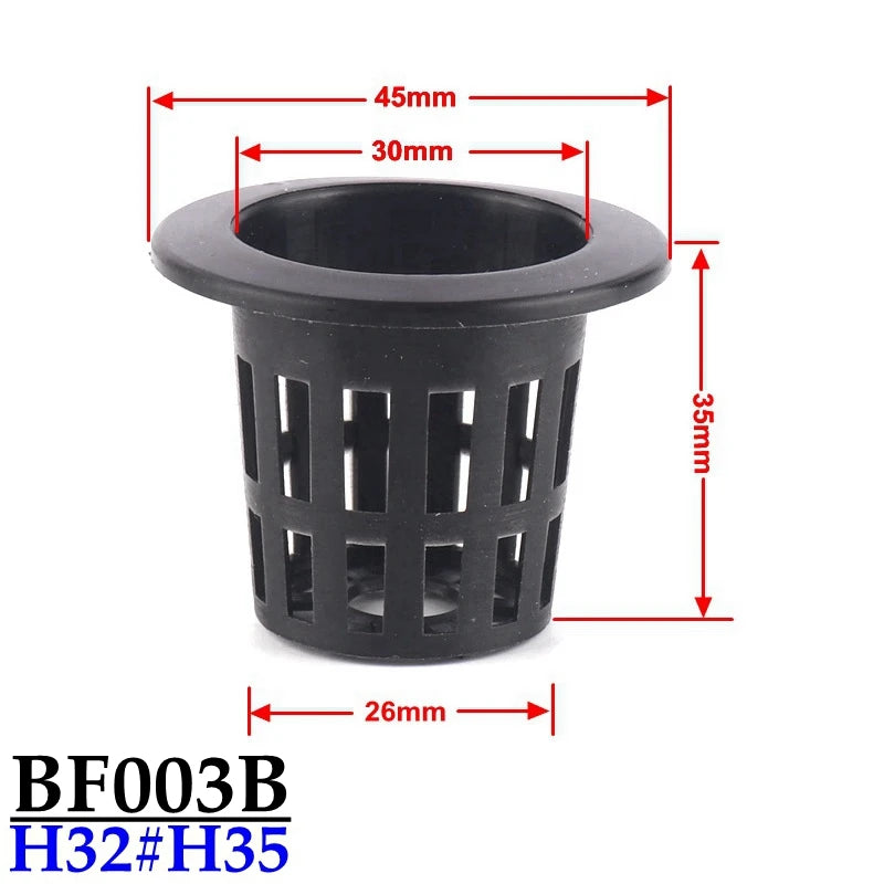 10 Stück Hydrokultur Pflanzkörbe aus Kunststoff für Gewächshaus und Gemüse