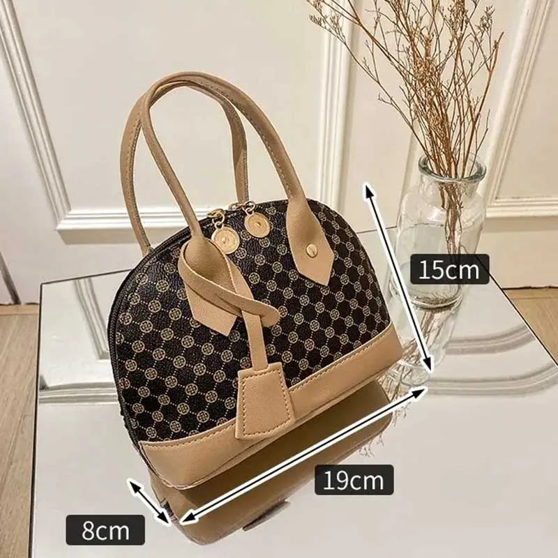 Leichte Koreanische Damen-Umhängetasche mit Blüten-Design und seidigem Innenfutter