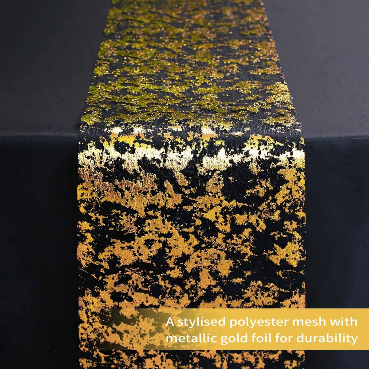 Glitzernder Netz Tischläufer als Rolle – Festliche Dekoration