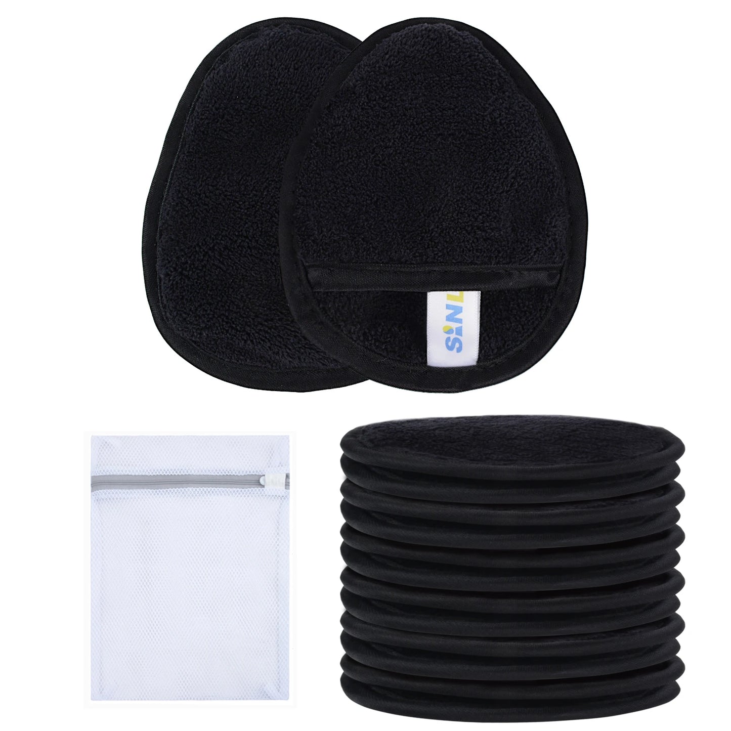 Sanfte wiederverwendbare Mikrofasern Make up Entferner Pads