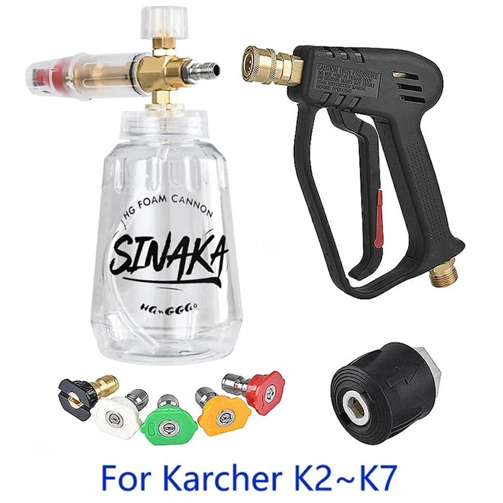 Hochdruckreiniger Schlauch mit Schnellanschluss und 5-Farben-Düse M22