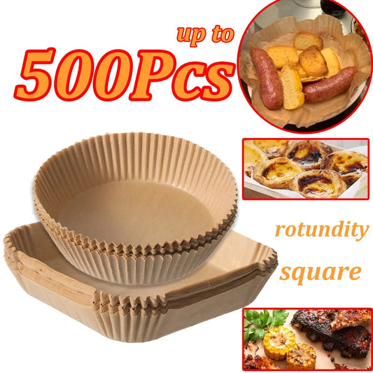 Einweg-Heißluftfritteusen-Papier aus Silikon – fett- und hitzebeständig