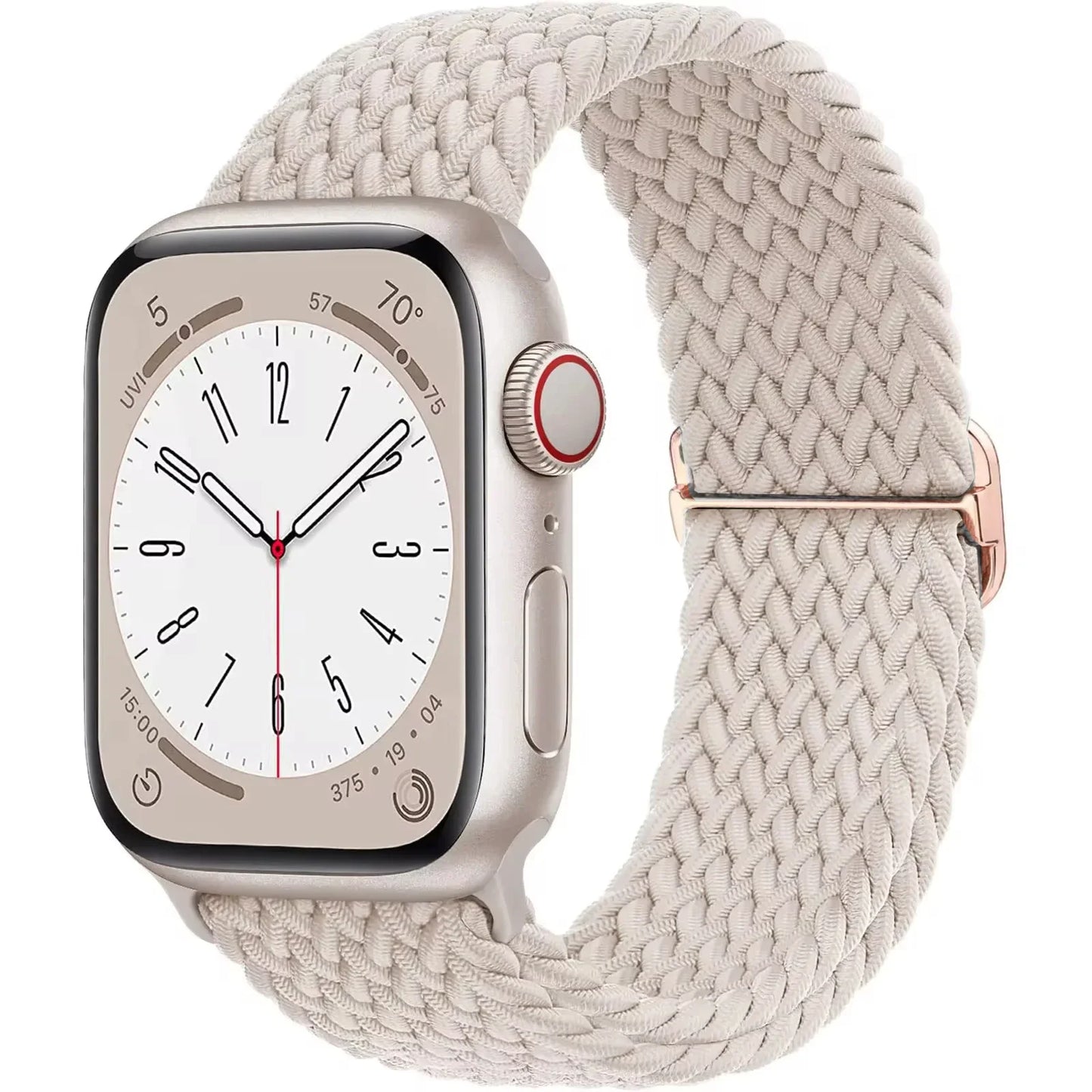 Geflochtenes Solo Loop Nylonarmband für Apple Watch Ultra und Serie