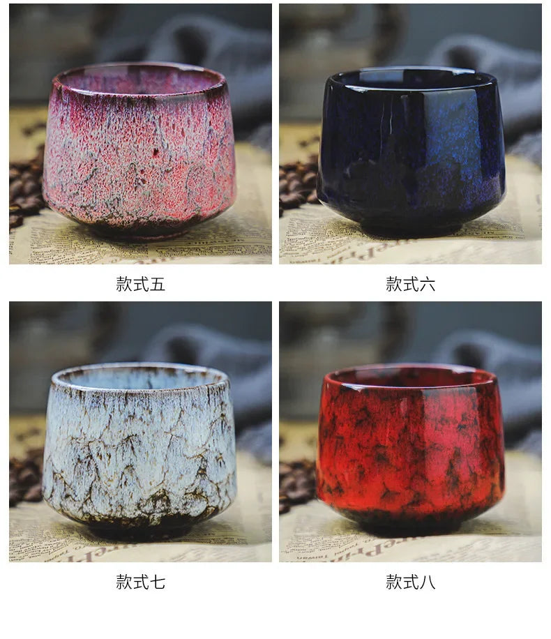 Kleine Keramik Kaffeetasse mit persönlichem Handwärmer-Yabubestshop