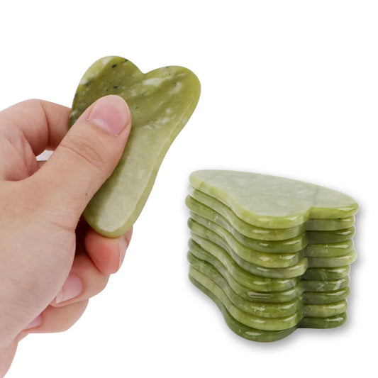 Natürlicher Rosen-Jade-Roller mit Gua Sha Massagegerät aus Kristall