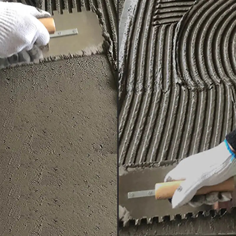 Präzise - robust: Gezahnte DIY Zahnkelle mit Holzgriff 27cm für Fliesen - Putz