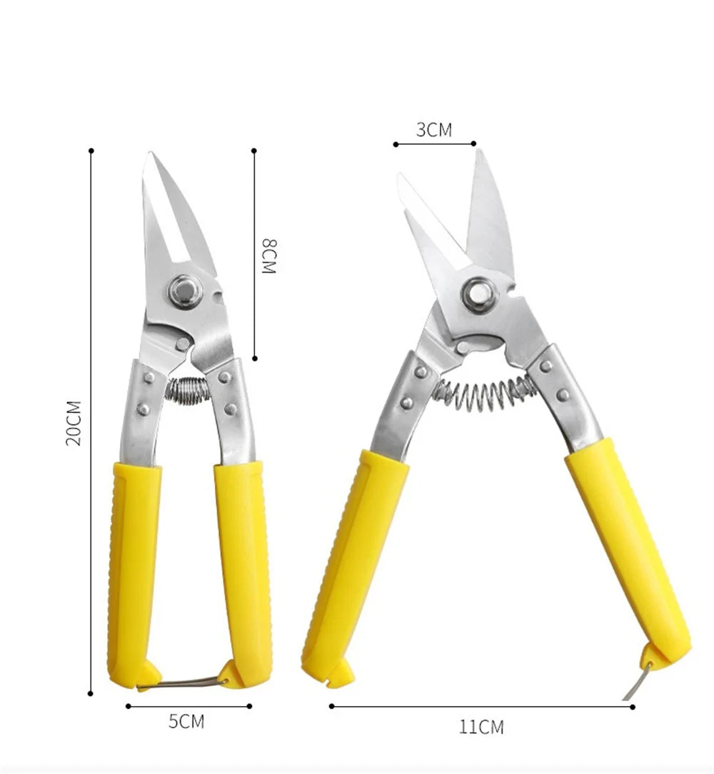 Schere aus Edelstahl mit verdickter Klinge für starkes Metallschneiden