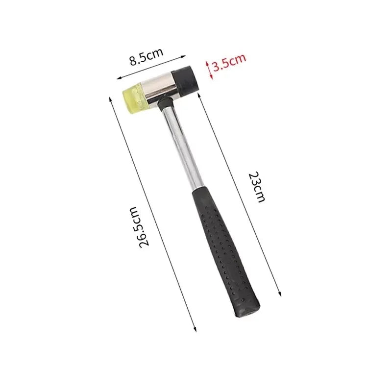 Doppelseitiger Gummihammer mit weichem ABS Griff für Holz Schmuck Arbeiten