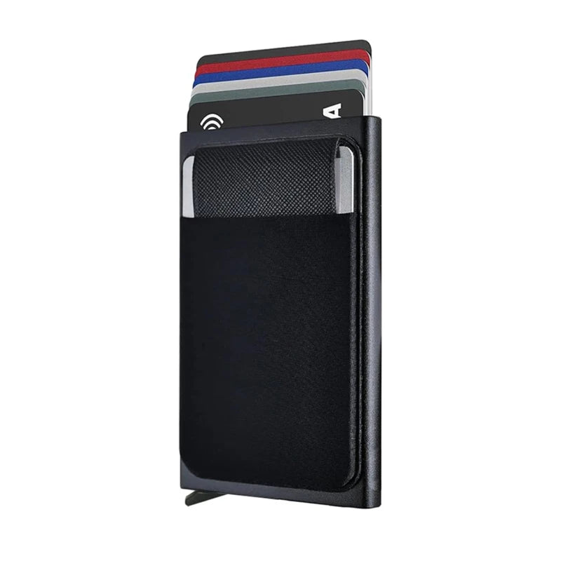 Schlanker Metall Kartenhalter RFID Schutz für Kreditkarten und Ausweise