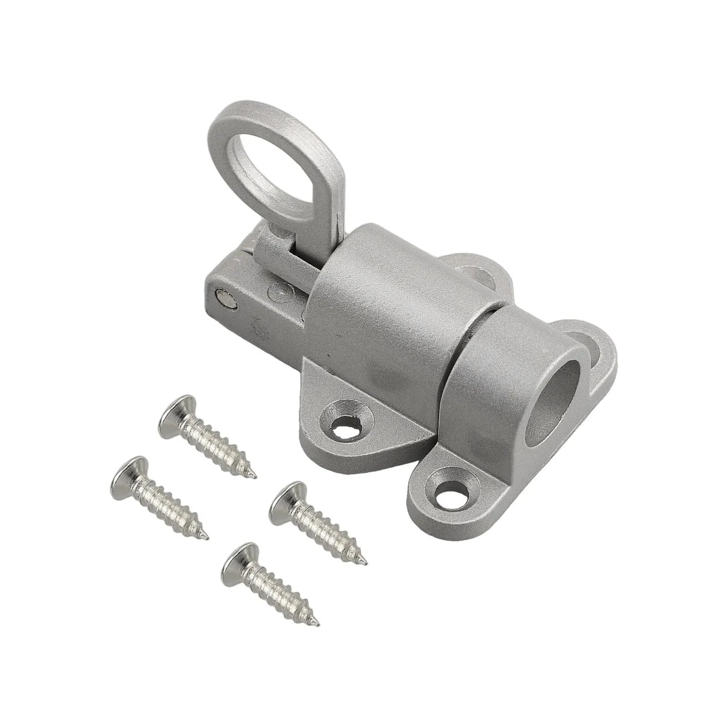 Automatischer Aluminium Torschloss Zugfeder Türriegel Riegel Schwarz