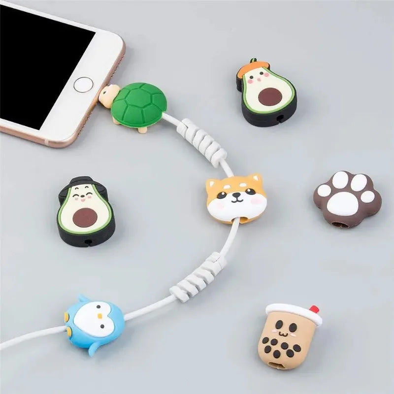 Cartoon USB Ladekabel Schutz für Handy Datenleitung - Kabelbruch