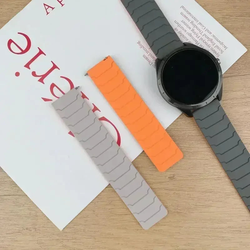 22mm Magnetisches Silikonarmband für vielseitige Smartwatches