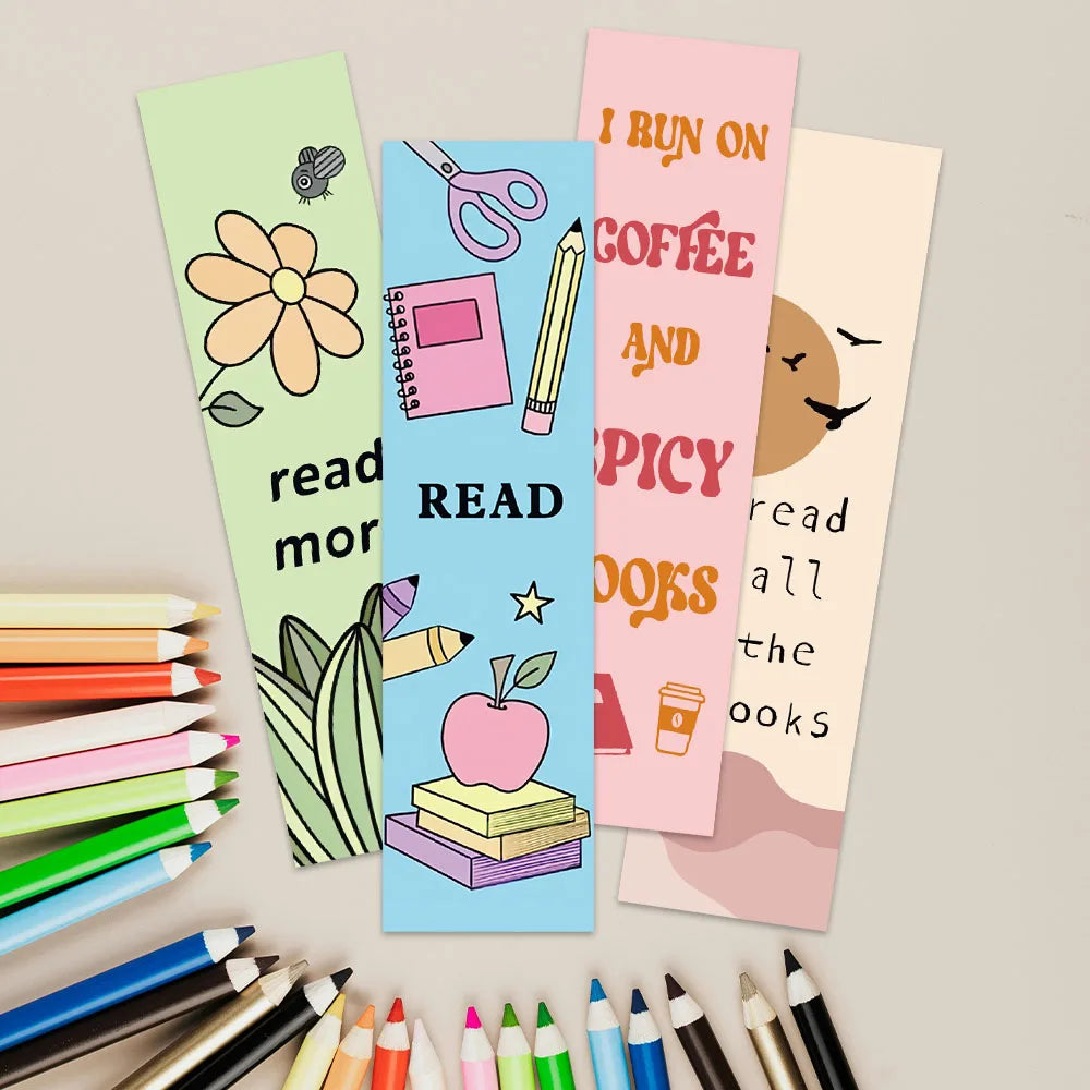 30-teiliges Cartoon Papier Lesezeichen Set für Schüler und Büro