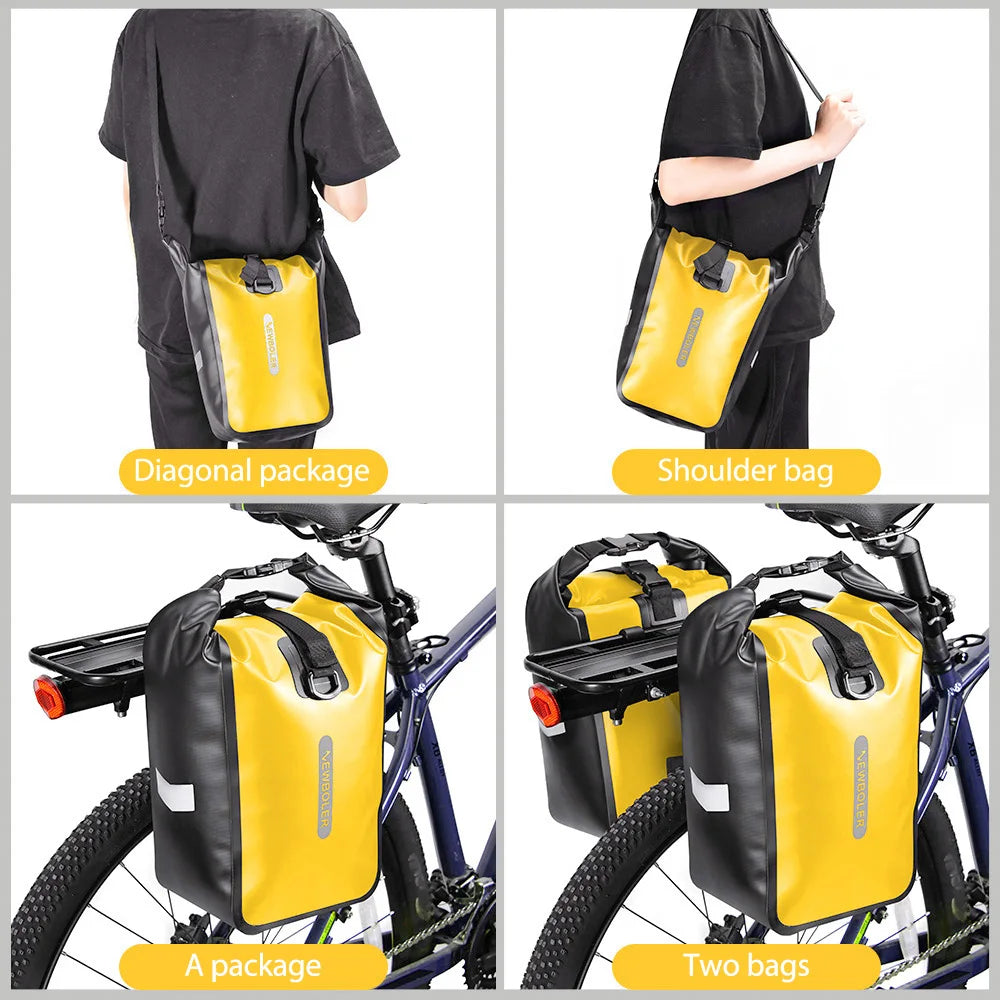 Wasserdichte Fahrrad Gabel Tasche 10L 20L Quick Release Sitz Stamm Tasche
