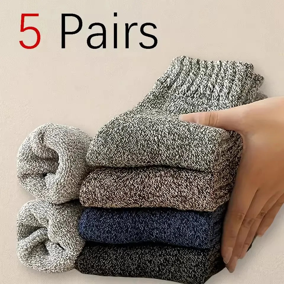 Warme Winter Socken für Herren mit Mittelhohem Schaft