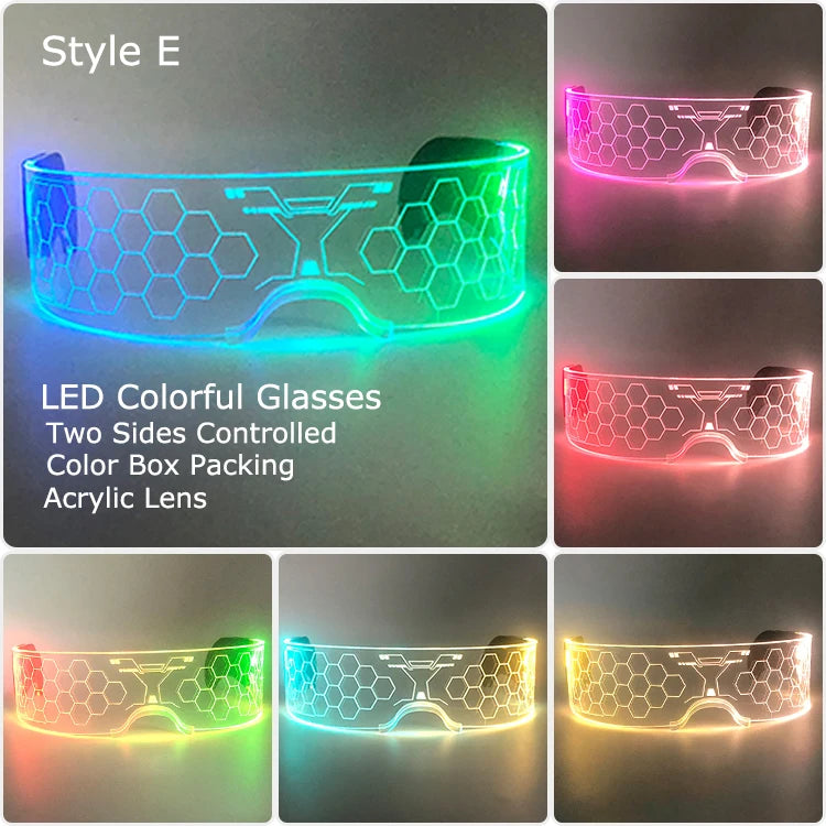 Leuchtende LED Brille mit Farbwechsel für unvergessliche Partys