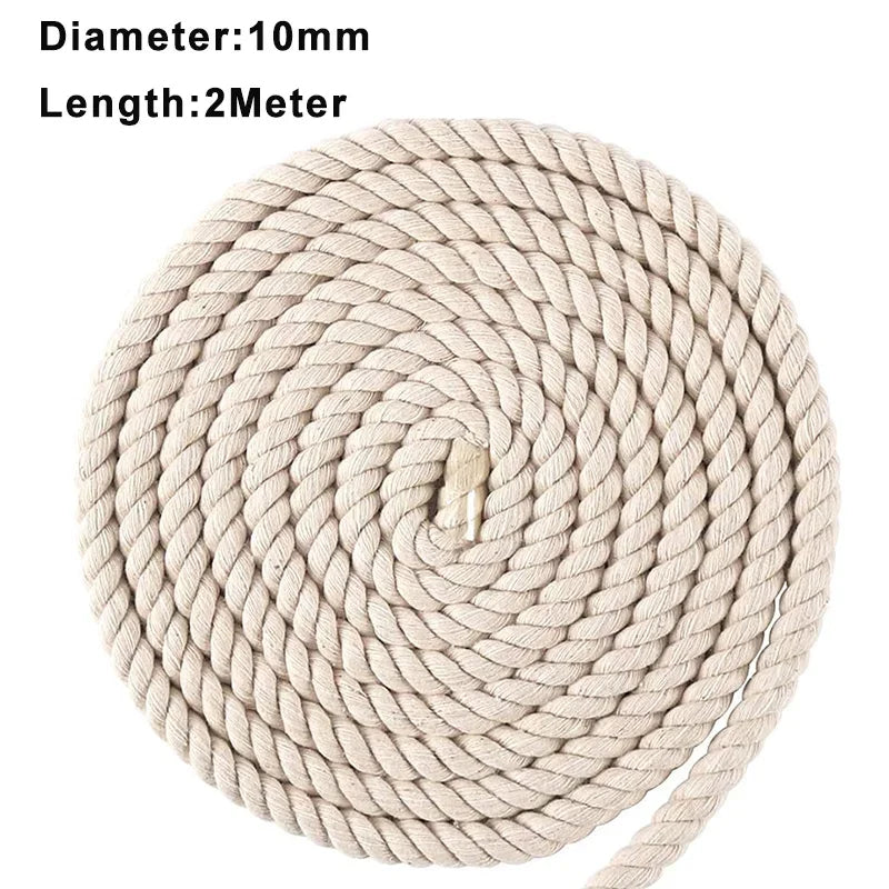 Makramee Baumwollseil Natur – Für DIY Wandbehänge und Deko