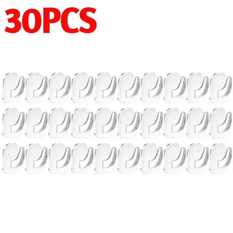 Transparente Mini-Wandhaken selbstklebend für Küche Bad Wohnraum