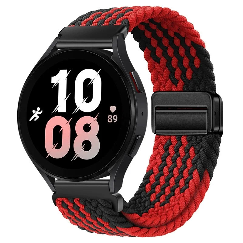 Magnetisches Nylonarmband 20/22mm für Smartwatches mit Schlaufenverschluss