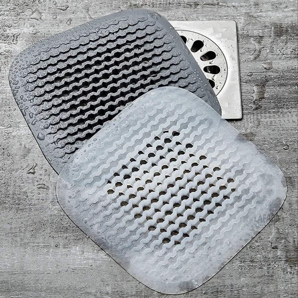 Silikon Abflusssieb Haarstopper für Bad Dusche Küche Waschbecken Bodenablauf