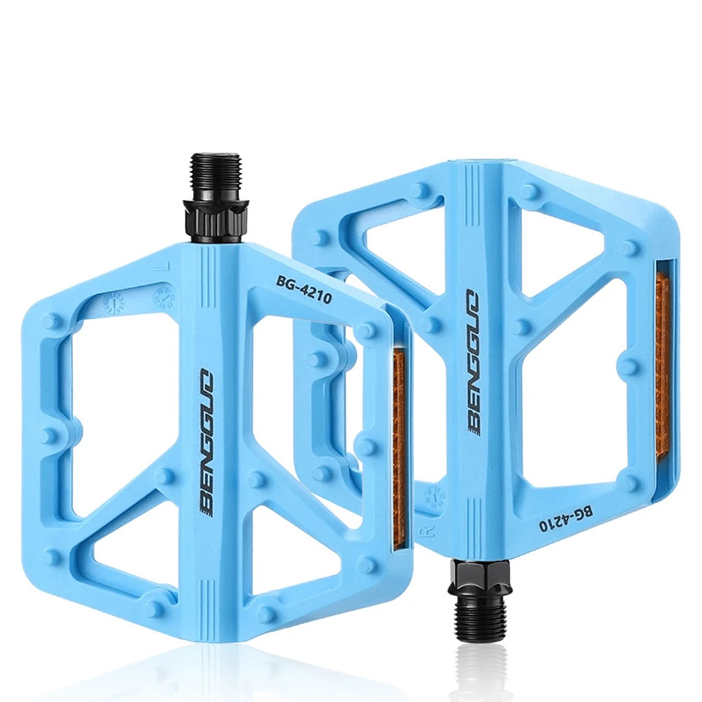 Ultraleichte Nylon Fahrradpedale DU-Lager mit Reflektor rutschfest