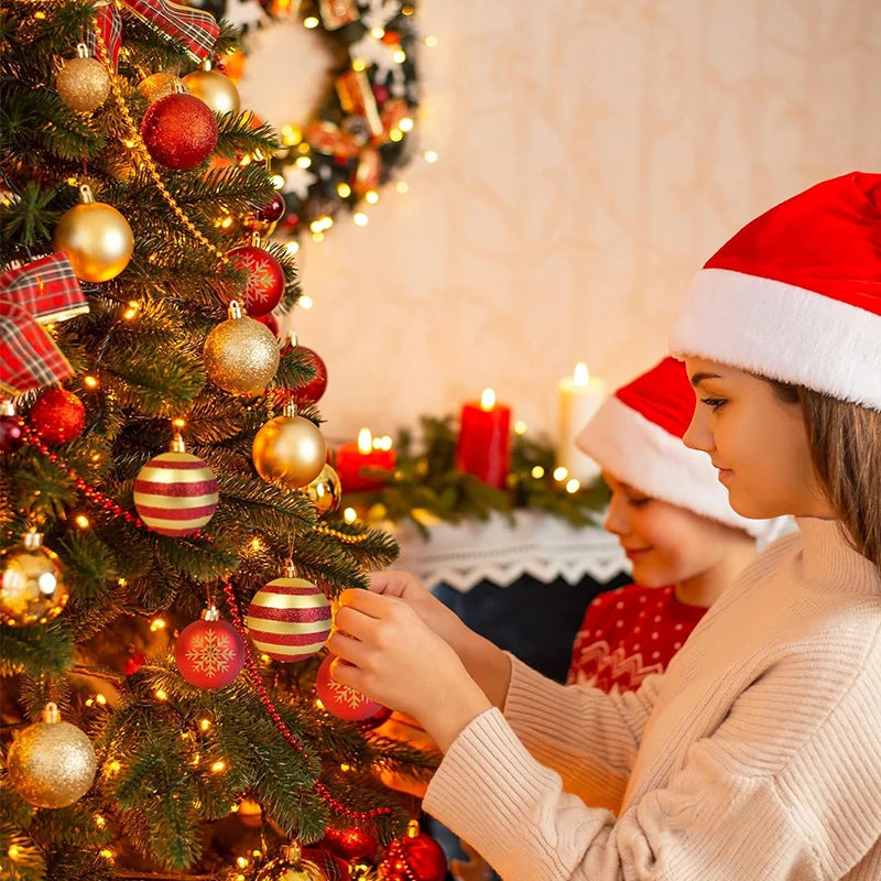 50er Set Weihnachtskugeln für Baumdekoration und Festdeko