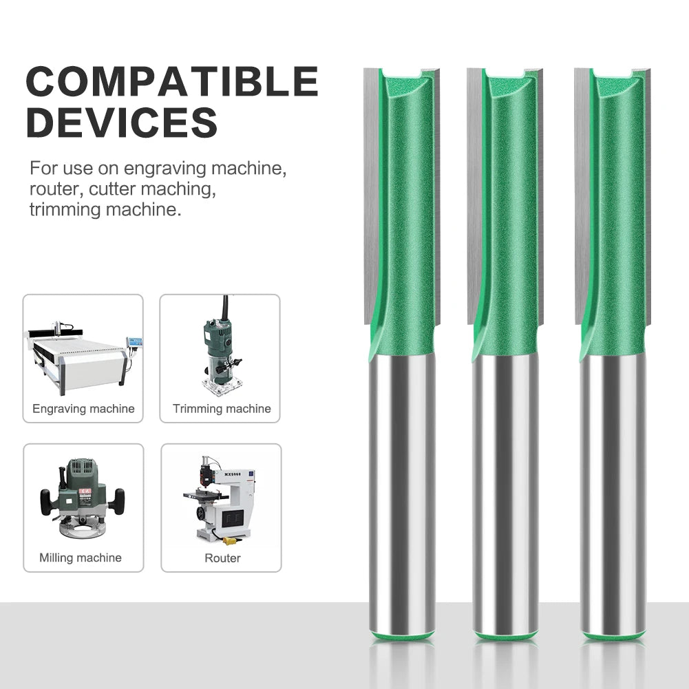 Wolfram Hartmetall Router Bit mit Doppel-Flöte für Holz in verschiedenen Größen