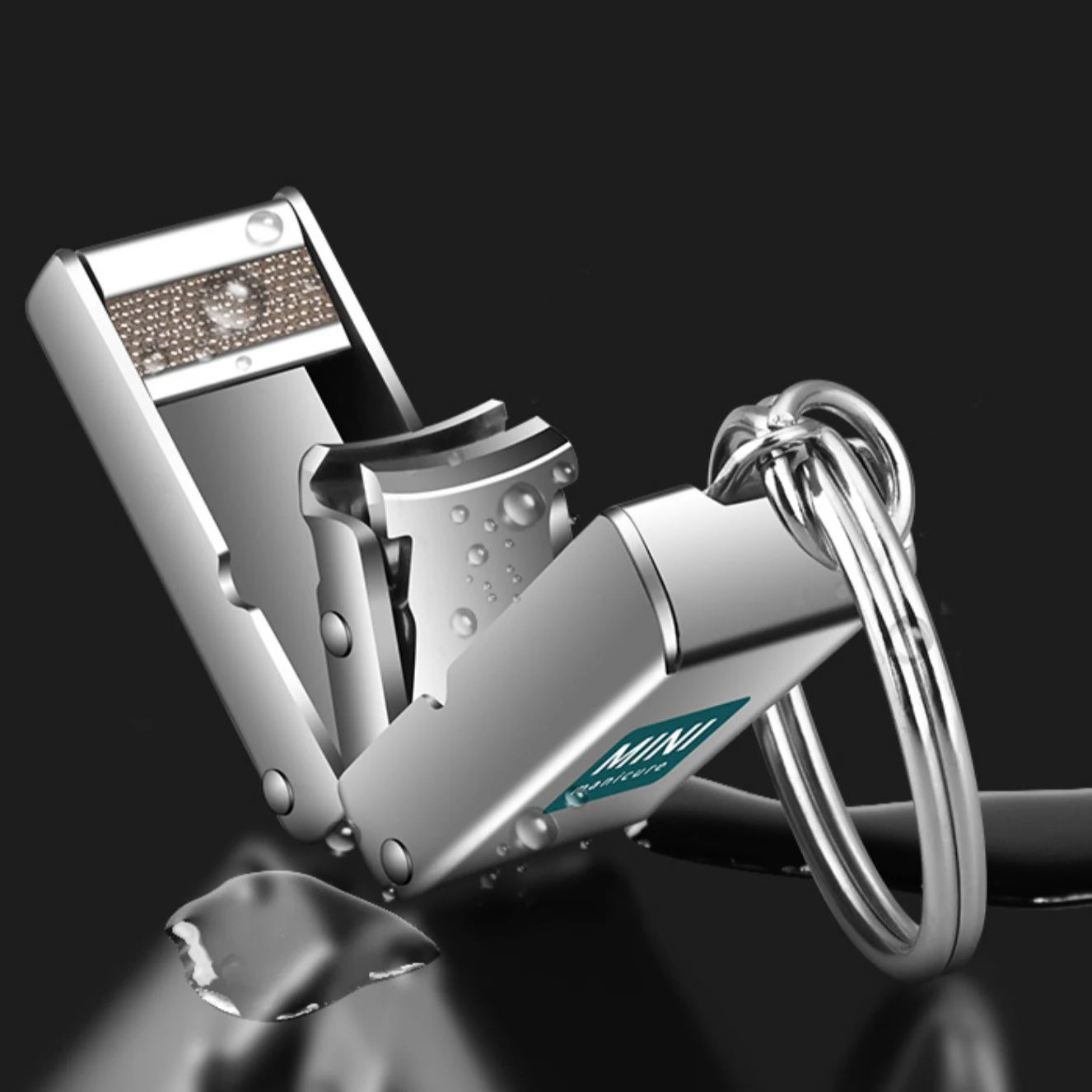 Praktischer tragbarer Nagelknipser aus Edelstahl für unterwegs