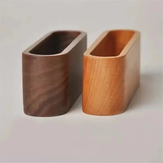 Visitenkartenbox aus Holz großer Desktop Organizer mit Displayfunktion