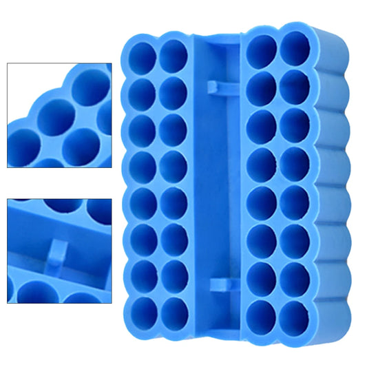 2er Set Bit Halter mit 64 Fächern – Platzsparend - robust für 6,35 mm Bits