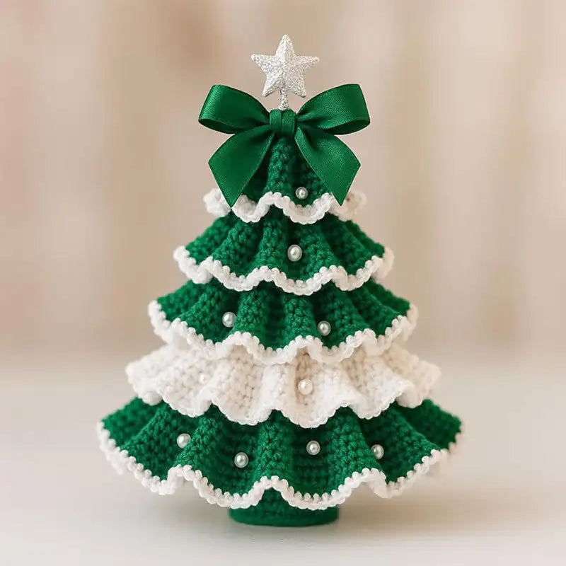 DIY Mini-Weihnachtsbaum Häkelset für einfaches handgefertigtes Dekor