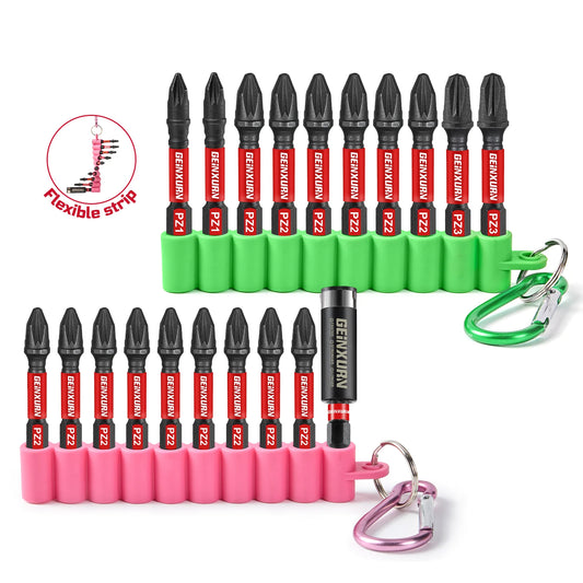 S2-Stahl Magnetisches Schlagbohrer-Bit-Set Pozidriv PZ1-PZ3 mit Halter