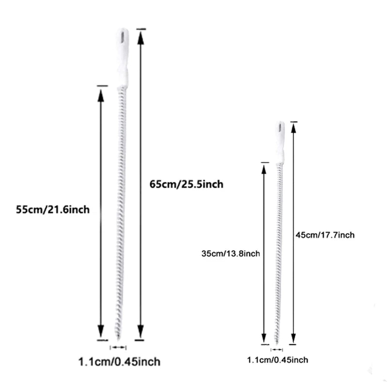 Flexible Reinigungsbürste für Abfluss Waschbecken Kanal Rohre 45 65 cm