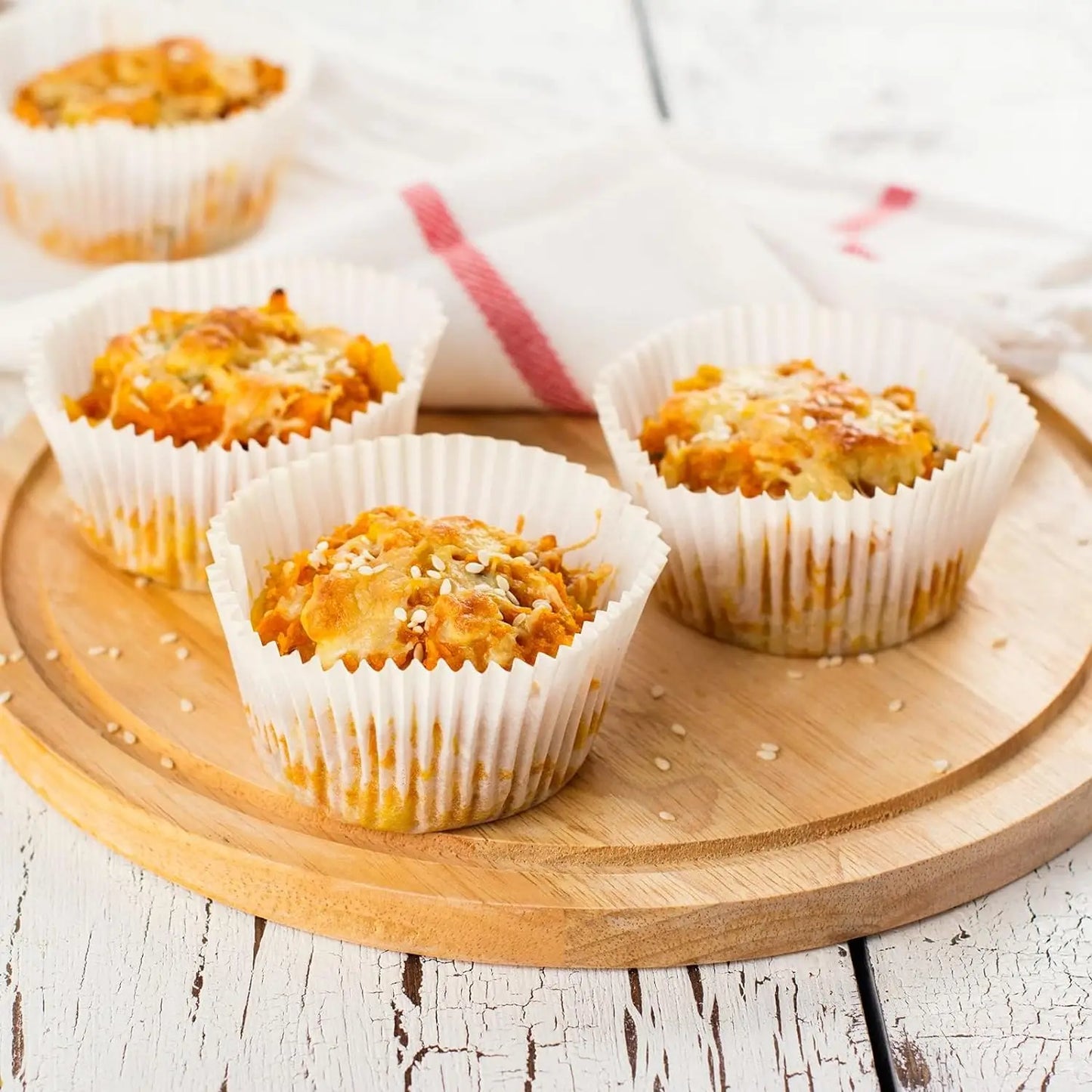 Lebensmittelechte Backförmchen Fettresistente Muffin Liner
