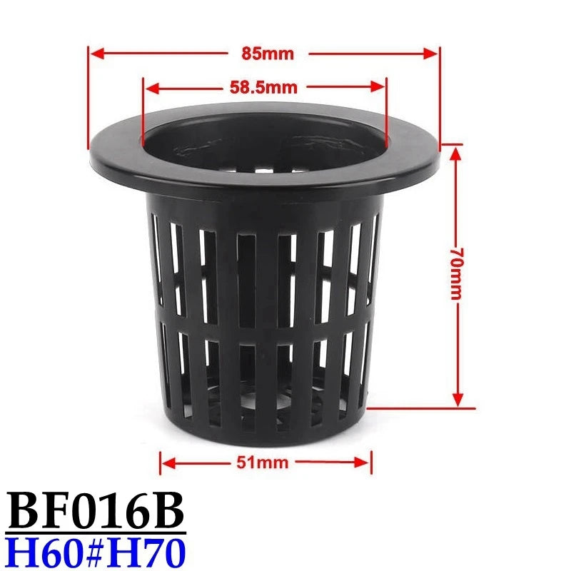 10 Stück Hydrokultur Pflanzkörbe aus Kunststoff für Gewächshaus und Gemüse