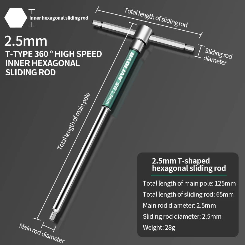 Torx Schraubendreher T Typ Inbusschlüssel 2,5-10 mm Chrom Vanadium Stahl
