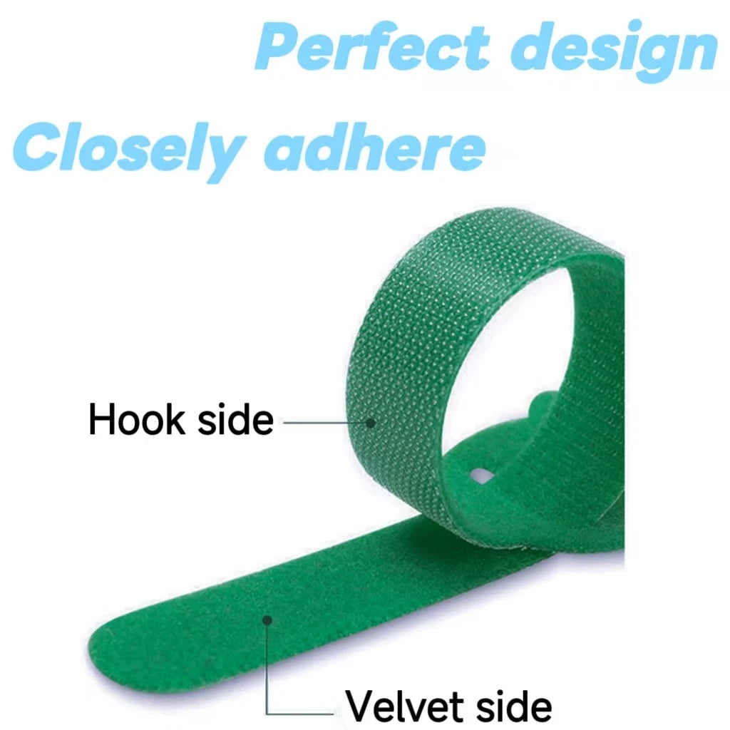 50er Kabelbinder Klettverschluss Nylon – Kabelorganizer für TV & Computer-Yabubest - Home & More